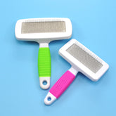 Pet Supplies Candy Color Comb Stainless Steel Bath Brush Hair Removal Flea Needle Comb