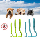 3PCS Pet Flea Remover Tool Scratching Hook Remover Pet Cat Dog Grooming Supplies Tick Picker Flea Removal Tool Pet Comb