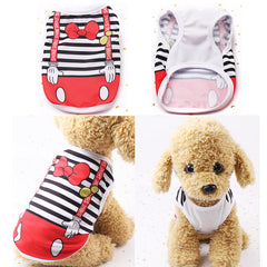 Dog Clothes Summer Pet Shirts For Dogs Costume Cat Clothing Cartoon Dog Vest Summer Clothes For Dogs Shirts Cotton Small Medium